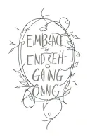 Embrace the such and keep going tattoo design idea