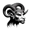 Samuri Ram tattoo design idea