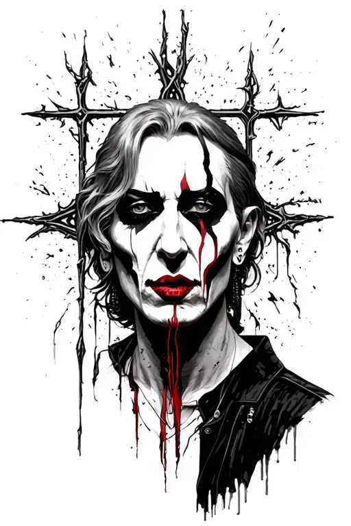 marilyn manson antichrist superstar  tattoo design idea