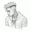 xxxtentacion tattoo design idea