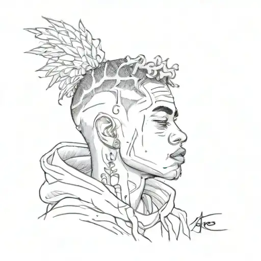 xxxtentacion tattoo design idea