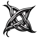 Trinity Knot with shading tattoo design idea