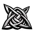 Trinity Knot with shading tattoo design idea