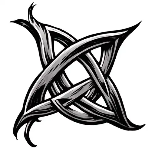 Trinity Knot with shading tattoo design idea