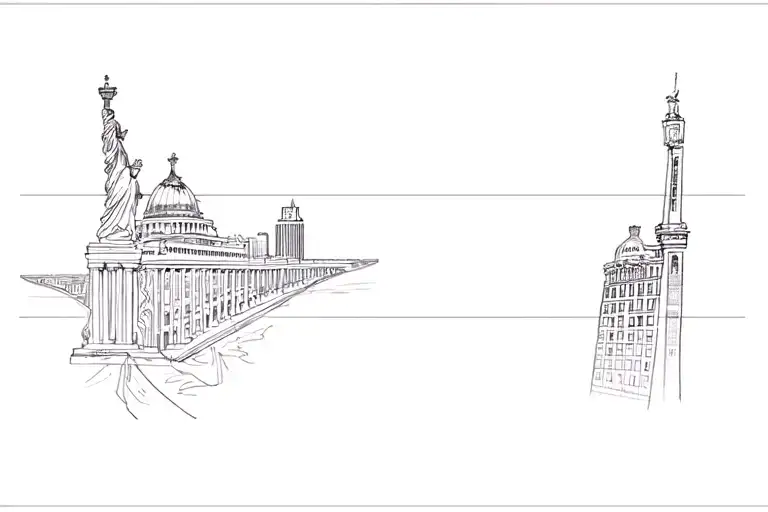 New York and Athens coordinates wrapped tattoo design idea