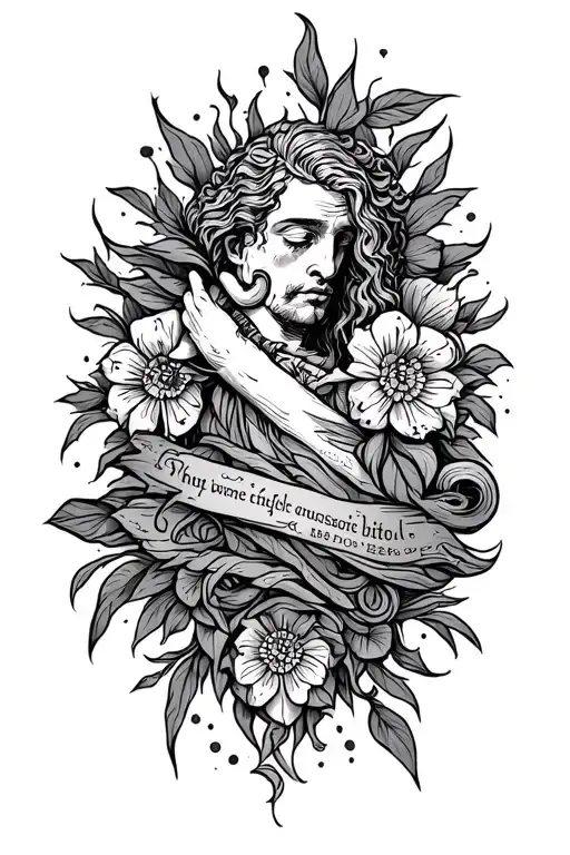Proverbs 18 24 tattoo design idea