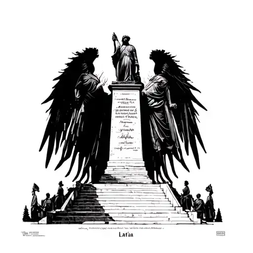 latvian freedom monument tattoo design idea