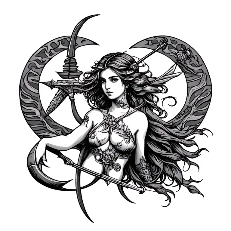 female Sagittarius tattoo design tattoo design idea