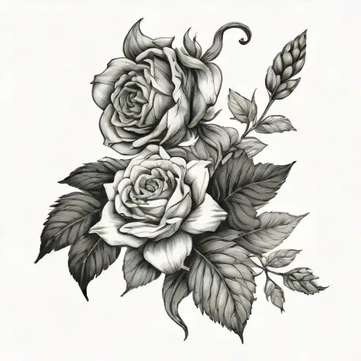 Angelica that in vertical tattoo design idea