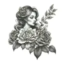 Angelica that in vertical tattoo design idea