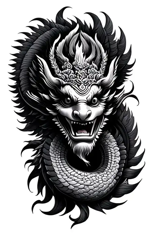khmer naga tattoo design idea