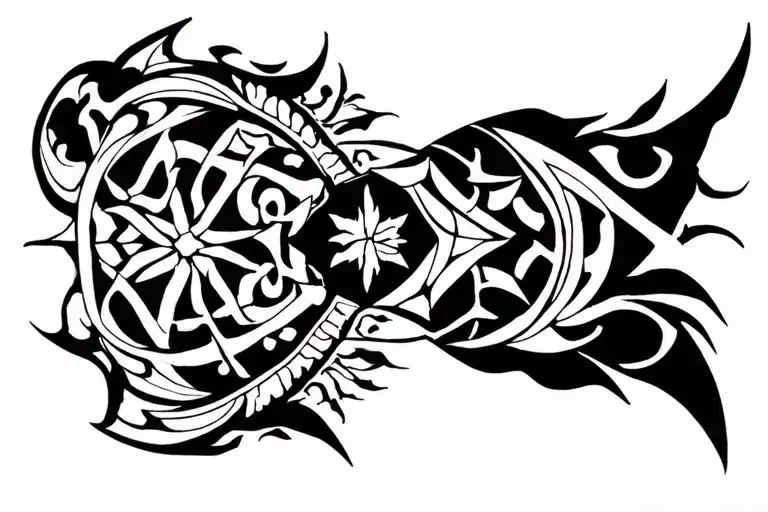 "I swear in the name of Almighty God that for the glory of the people and for the honor of the Orthodox faith I will kill five hundred years tattoo design idea