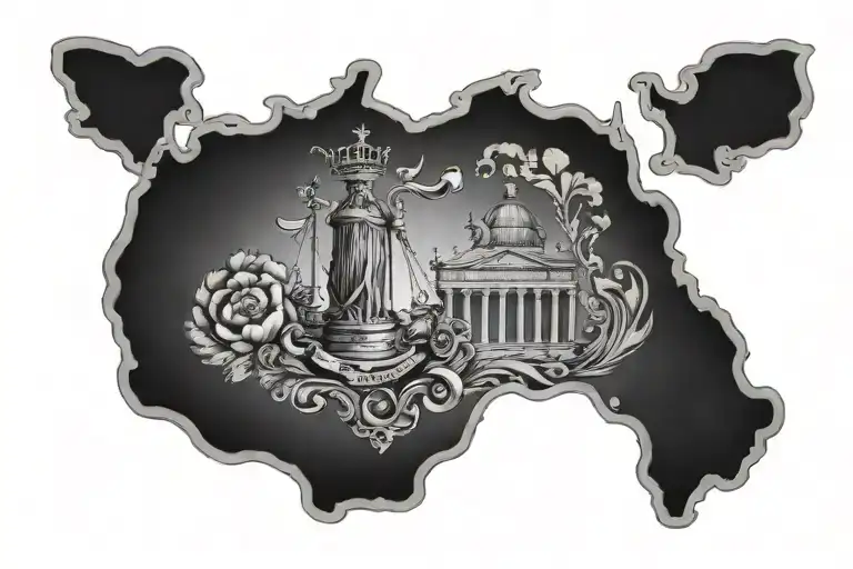 New Jersey state, Italian tattoo design idea