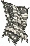 army American flag tattoo design idea