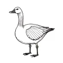 Silly Goose tattoo design idea
