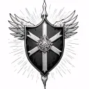 St Michael Shield tattoo design idea