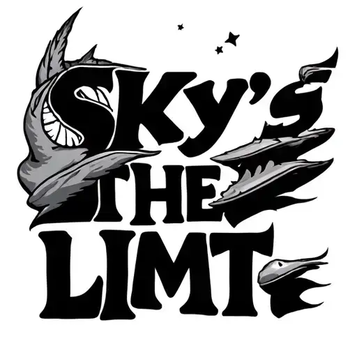 sky's the limit  tattoo design idea