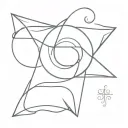 sigma woman triqueta symbol tattoo design idea