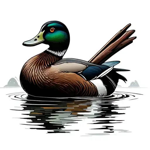 Duck Hunting tattoo design idea