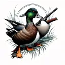Duck Hunting tattoo design idea