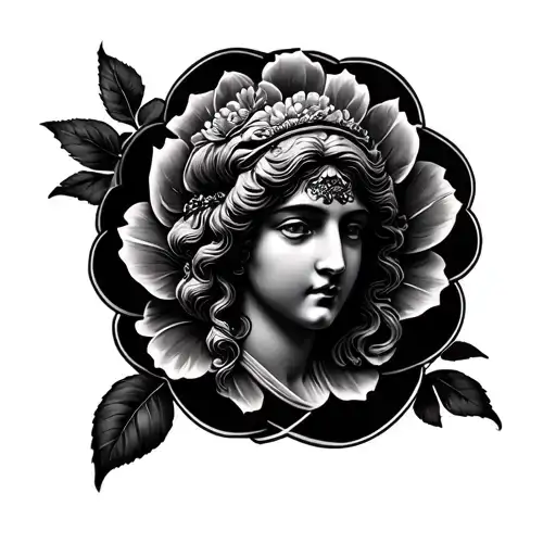 Cameo tattoo design idea