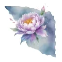 Peony free sign; astrological sign fish; constellation fish; number 9; number 10; put M tattoo design idea