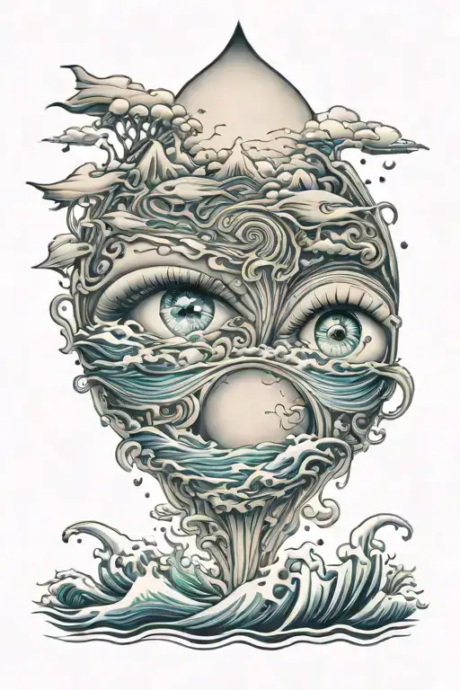 give your tears to the tides tattoo design idea