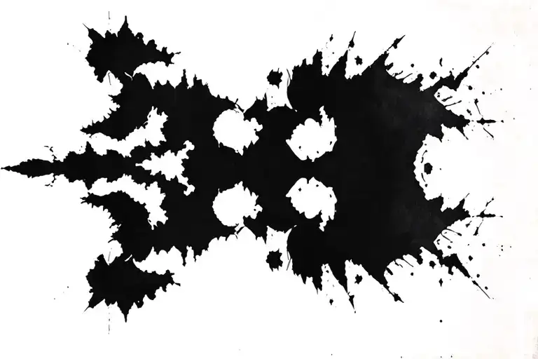 Rorschach inkblot tattoo design idea