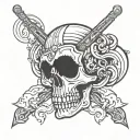 death the kid tattoo design idea