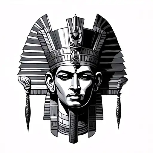 Egyptian god tattoo design idea