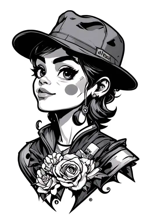 famous 90s 2000s pop culture  and cartoons tattoo design idea