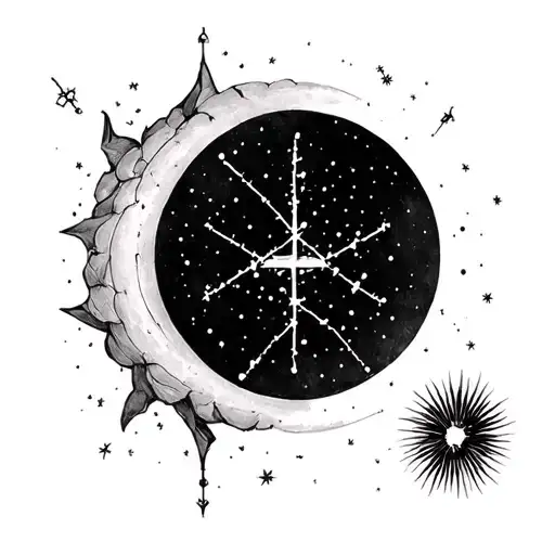 southern cross constellation tattoo design idea