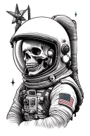 Dead Astronaut tattoo design idea