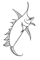 sailfish tattoo design idea