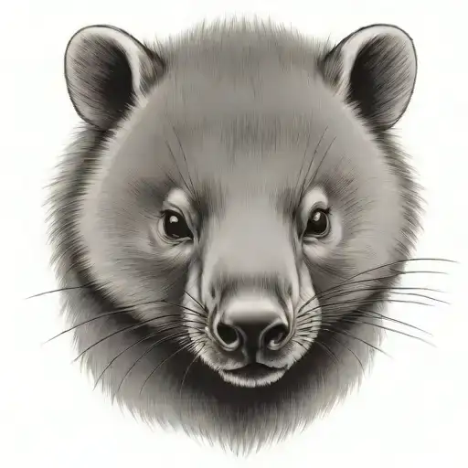 wombat tattoo design idea