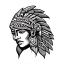 Aztec Band tattoo design idea