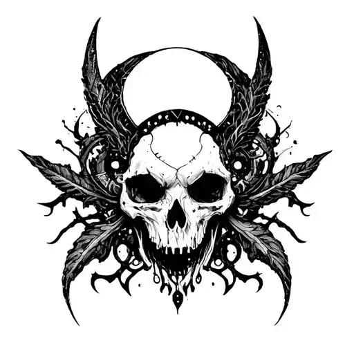 ornemantal, cyber sigilism tattoo tattoo design idea