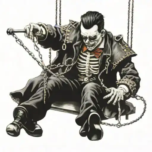 marionette, cutting threads tattoo design idea
