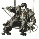 marionette, cutting threads tattoo design idea