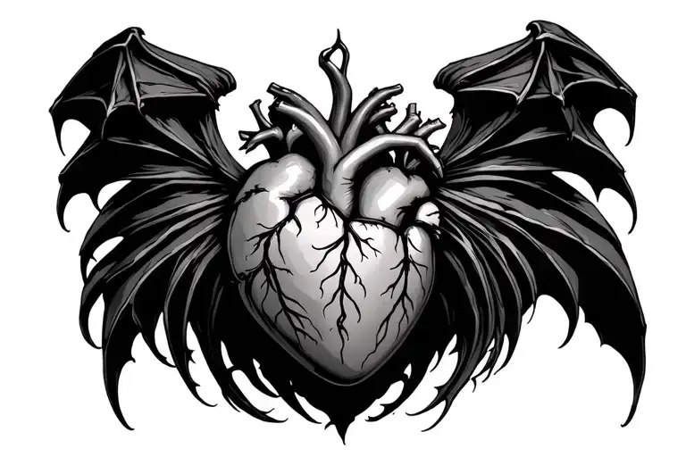 Succubus Womb heart tattoo tattoo design idea
