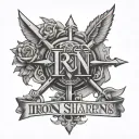 Iron sharpens iron tattoo design idea