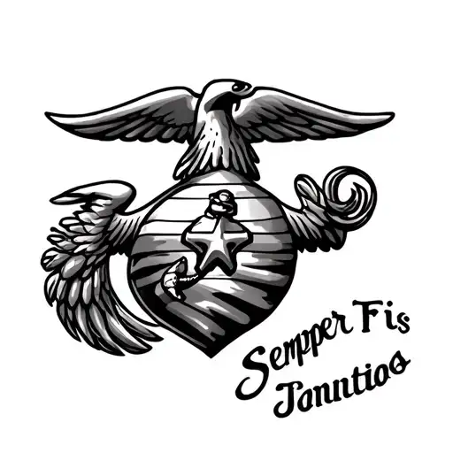 Semper Fi tattoo design idea