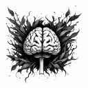 Brain Tumor tattoo design idea