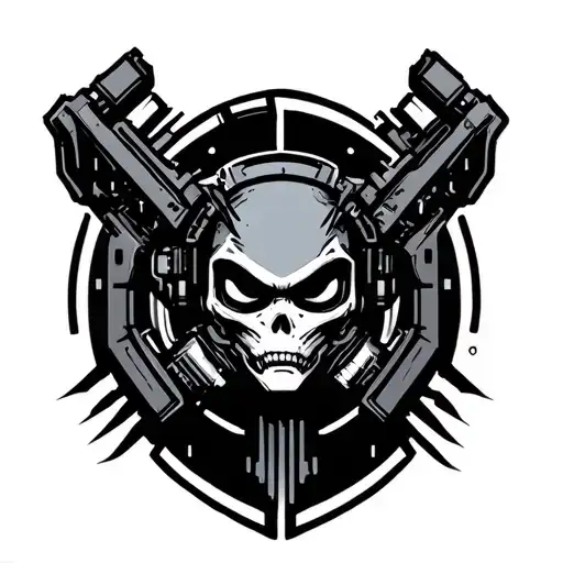 Cyberpunk Edgerunner logo tattoo design idea