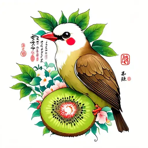 Kiwi Bird tattoo design idea