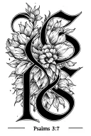 "Psalms 3:7" "Psalms 3:7" Christian tattoo design idea