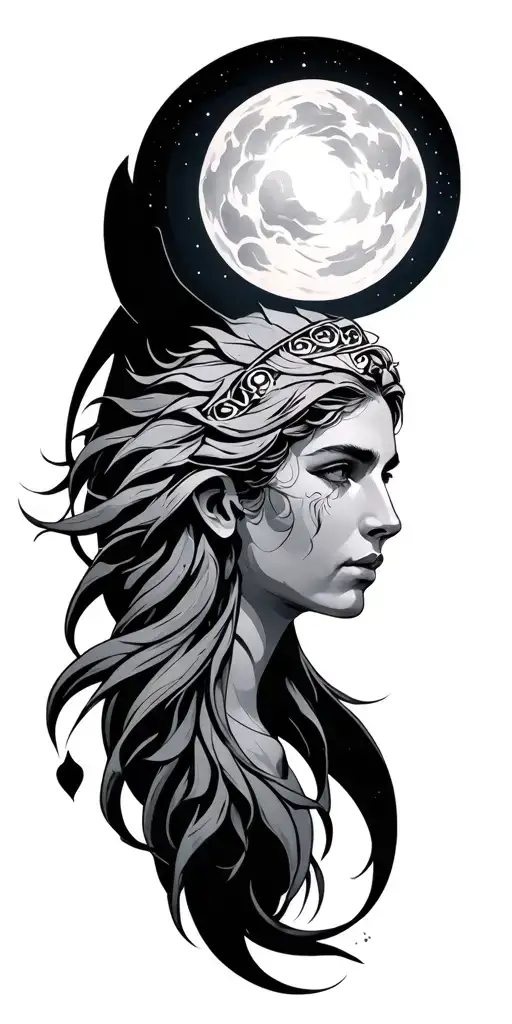 Zodiac Aquarius tattoo design idea