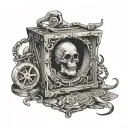 trap get rich tattoo design idea