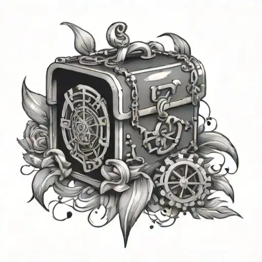 trap get rich tattoo design idea