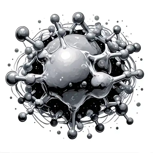 Adrenaline Molecule tattoo design idea